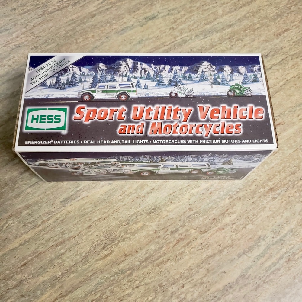 NIB Hess Utility Vehicle and motorcycles